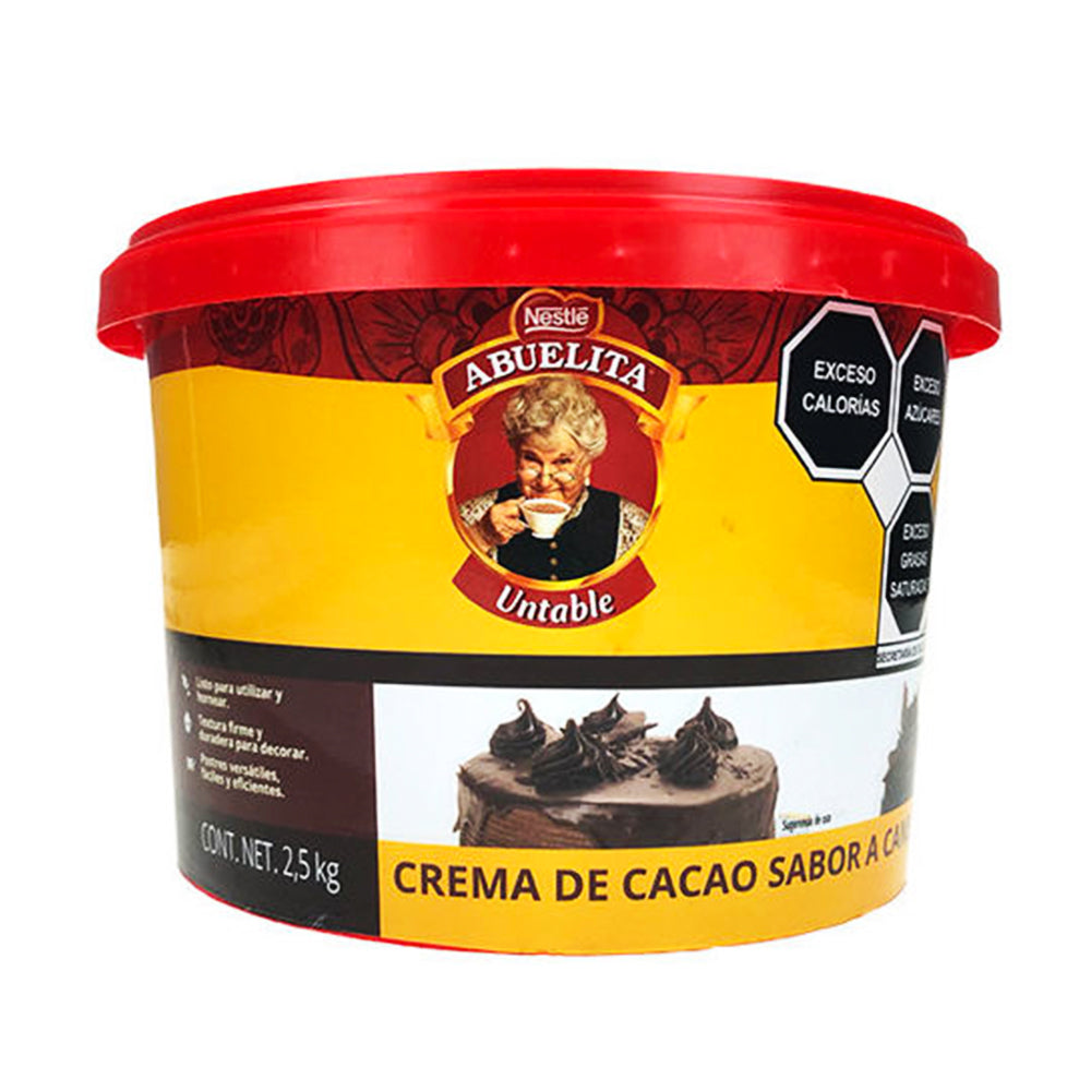 4 KG CREMA DE CACAO ABUELITA SABOR CANELA UNTABLE NESTLE CUBETA