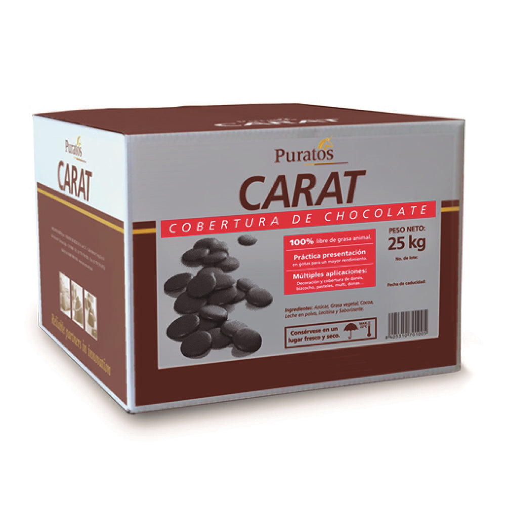 25 KG COBERTURA  EN HOJUELA  CARAT CAJA